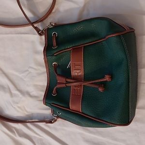 Green Vegan Crossbody Bag